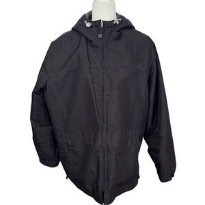 Pacific Trail Black Hooded Winter Jacket Full Zip Women's Size XL